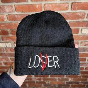 LOVER / LOSER Hat Beanie BLACK